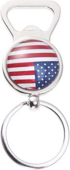 Wall Mounted Keychain American Flag Printing 3D Epoxy Metal Crafts China Wholesale Promotion Wine Beer Bottle Opener - Zhongshan Xiangda Metal Arts & Crafts Co., Ltd. - China
