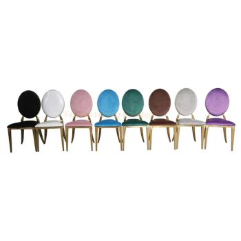 Figure Portrait Image Back Decors China Furniture Foshan City Modern Hotel Chair White Blue Lobby Chair Banquet Dining Table Wedding Chair - Foshan Hoping Furniture Co., Ltd. - China