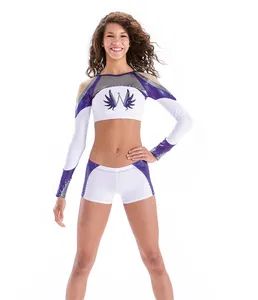 Spandex Polyester Stretch Custom Cheerleading Uniforms - Guangzhou Dulin Sportswear Co., Ltd. - China