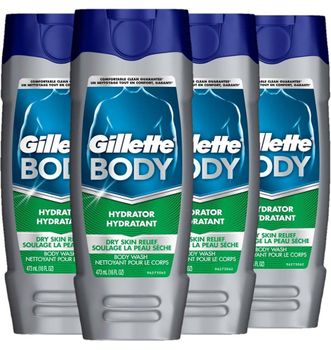 Gillette Body Hydrator Body Wash, Dry Skin Relief, 16 Fluid Ounce (Pack of 6) - Smart Agri GmbH - Germany