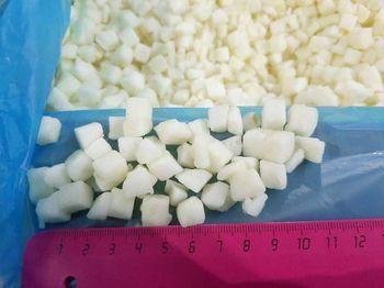 frozen apple cube Packaging box Texture Cubed Manufacturer Uzbekistan Type frozen, cube, slice Color Original Color Preserved - Freeze Dried Fruit LTD - Uzbekistan