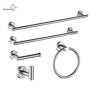 China Cheap Complete Bathroom Accessories Stainless Steel Bath Hardware Sets Brushed Nickel - Shanghai Aquacubic Sanitaryware Co., Ltd. - China