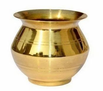 Golden Brass Lota, For Worship Color Golden Pattern Plain Brand Spillbox Material Brass Packaging Type Box Surface Finishing - Spillbox Innovation LLP - India