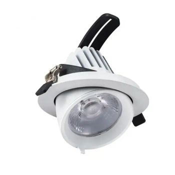 Quality Aluminum Adjustable Lamp Angle 5W 7W 12W 15W 25W COB Trunk Gimbal Ceiling Spotlights Elephant Cylinder Downlights - Huizhou More Green Light Co., Ltd. - China