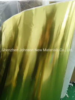 Metal Polyester Self Adhesive Gold Foil Paper in Rolls for Label Printing - Shenzhen Johnson New Materials Co., Ltd. - China