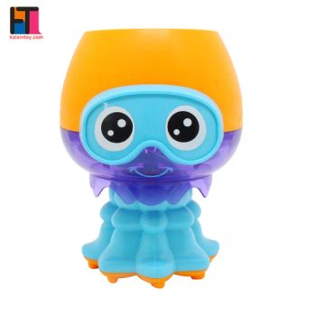 Jellyfish Toy Baby Bath Waterfall Toy Plastic Baby Bath Toy Color Blue Shape Fish MOQ 200 PCS Packing PDQ Age 12 Month+ Function - Shantou Kaixin Trading Co., Ltd - China