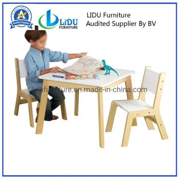 Kids Wooden Table and Chair Wood Kids Chairs for Playroom MOQ 100 PCS Trademark LD Rotary Fixed Origin China Shape - Qingdao Lidu Furniture Co., Ltd. - China