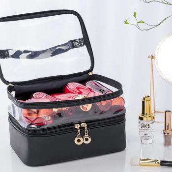 Custom Logo Clear Cosmetic Bags & Cases Transparent Makeup Storage Hard Cosmetic Bag - Sharewin(Yangzhou) Import and Export Co., Ltd. - China