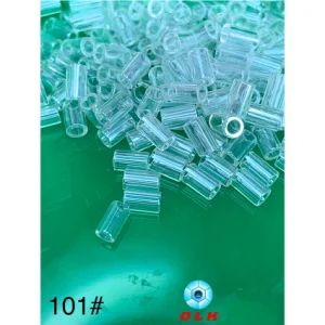 Factory Direct Sale Wholesale #101 2.5*4.0mm Transparent Pipe Beads Glass Seed Beads Machine Glass Beads for Garment & Jewelry Making & Embroidery Machine - Wenzhou Olova Industry Co., Ltd. - China