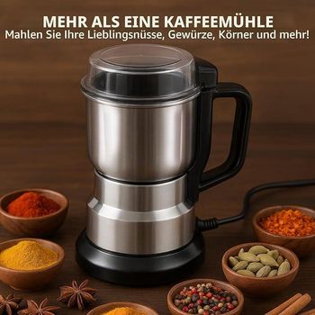 500ml grain mill Multifunctional 300W Stainless steel - EcoRoma GmbH - Germany