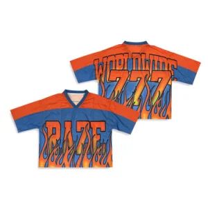 Wholesale Streetwear American Football Jersey Shirt Custom Design Cropped American Football Jersey - Guangzhou Healong Sportswear Co., Ltd. - China