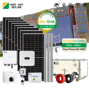 Solar Solution 10kw 20kw 30kw on Grid Solar Panel System Energy Longi Panel - Hope Light Solar Co., Ltd. - China