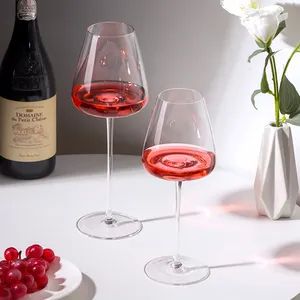 Luxury Long Stem Transparent Luxury Custom Goblet Modern Lead-Free Crystal Unique Red Wine Glass - Ningbo Yuheng Medical Equipment Company Ltd - China