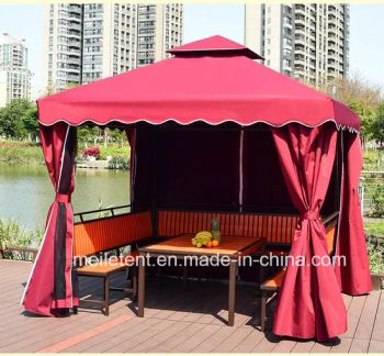 3X3m Movable Iron Garden Tent Outdoor Coffee Pavilion Style 2 Doors Size 3X3m,4X3m Ridge Height 3m Trademark Meile Model NO. - Guangzhou Meile Exhibition Equipment Co., Ltd. - China