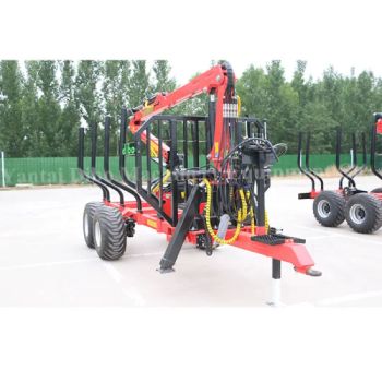 CE TUV Farm Logging Trailer Firewood Trailer Log Grapple Trailer Tractor Mounted Log Loader Hydraulic Timber Trailer with Crane Forestry Trailers with Grapples - Yantai Dibo Machinery Equipment Co., Ltd - China