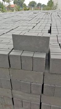 Cement Brick, Size: 9 in x 4 in x 3 in Color Grey Thickness(mm) s Eco Friendly Yes Shape Rectangular Size 9 in x 4 in x 3 - Sri Murugavinayaka Blue Metals - India
