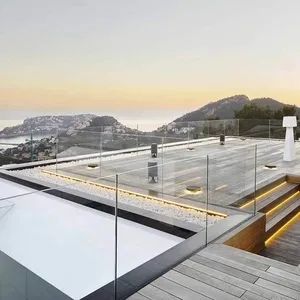 Exterior Temporary Fence Handrail Tempered Glass Railings Balcony Galvanized Steel Stainless Steel Balustrade Post Aluminium Enclosure Aluminum Fencing Decor - Guangzhou Wintong Aluminium Products Co., Ltd. - China