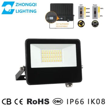 LED Flood Light IP66 130lm/W 3000K Ik10 Zhaga High Lumen Anti-Glare Quality Waterproof Dali Dimmable Sensor 5 Years Warranty OEM ODM 20W 30W CE - Tongyong Zhongqi Lighting System (Hangzhou) Co., Ltd - China
