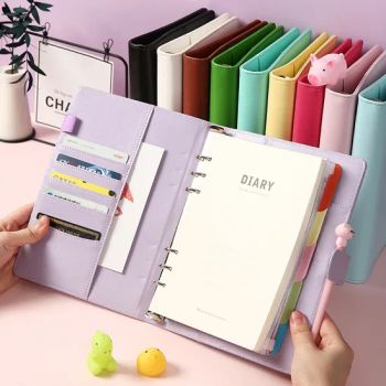 Best Price PU Leather Budget Planner Notebook Money Saving Loose-Leaf Binder A6 Budget Binder with Cash Envelopes - Hangzhou Vwin Technology Co., Ltd. - China