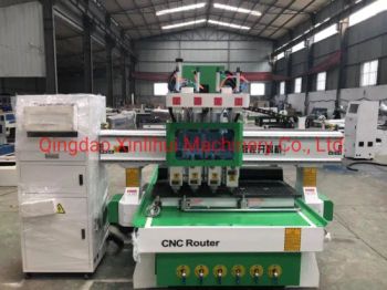 Four Cutters CNC Seat Mortising Machine Cutter Head Wood Curving Machine CNC Router 1300 mm X 2500 mm Minimum Work Table. Economical Power - Qingdao Xinlihui Machinery Co., Ltd. - China