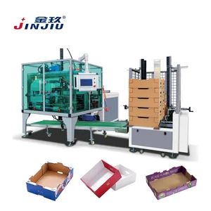 Corrugated Carton Grapes Strawberry Fruit Packaging Paper Boxes Making Machine - Wenzhou Jinjiu Packing Machinery Co., Ltd. - China