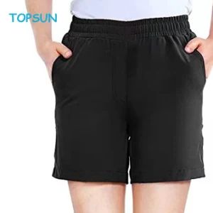 Women Golf Hiking Shorts Plaid Polyester Spandex Pantone 165 OEM 500KPCS/Year - XIAMEN TOPSUN APPAREL CO., LTD. - China