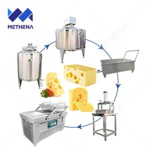 200 Liter Mini Automatic Mozzarella Halloumi Feta Small Scale Cheddar Cheese Making Dairy Process Machine - Henan Methena Machine Co., Ltd - China