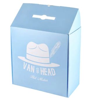 Customized Blue Paper Mailer Box Package for Women's Fedora Hats - Shanghai Forests Packaging Group Co., Ltd. - China