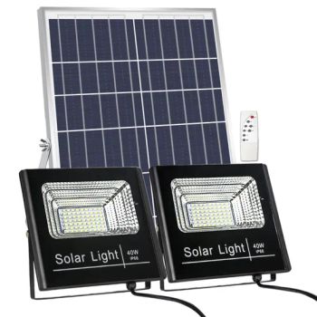 Outdoor IP65 25W 60W 300W Rechargeable Reflector Solar Powered LED Flood Light for Security Solar Lightings PAR Lamps LED Light Street Pole Energy Saving Lamp - Xiamen Bright Import and Export Co., Ltd. - China