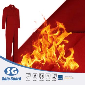 En11611 En11612 450GSM 100 Cotton Proban Twill Flame Resistant Functional Fabric - HENAN SAFE-GUARD CO., LTD. - China
