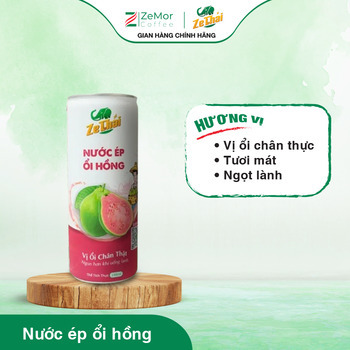 Fresh Guava Juice Type can Color Pink Origin Vietnam Packaging Carton Brand Name ZeThai Shelf Life See On The Packaging Flavor Sweet And Juicy Pink Guava - CÔNG TY CỔ PHẦN VŨ HƯNG HOLDINGS - Vietnam
