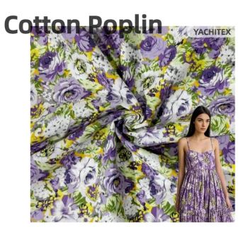 Yachitex 100% Cotton Printed Soft Feeling Printed Fabric for Fashion Dress - Shaoxing City Yachi Import&Export Co., Ltd. - China