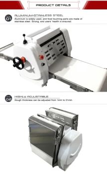 Stainless Steel Commerical 400kw Dough Sheeter Bakery Equipment - Guangdong Maxbaker Bakery Equipment Tech Co., Ltd. - China
