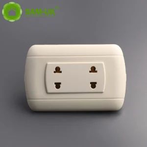 UK Electrical Light Power 13 AMP Double Mount Wall Plug Sockets and Switches Manufacturers - Taizhou Zhuoxin Plastics Co., Ltd. - China