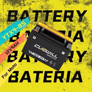 Jump Start 12V9ah Ytx9 BS AGM Motorcycle Battery for Starting - Chongqing Cubwill Import&Export Co., Ltd - China
