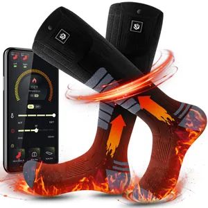 Custom Electric Rechargeable Battery Heated Waterproof Windproof Socks for Men Women Anti Slip Crew for Skiing Downhill Cycling - Shenzhen Simcos Technology Co., Ltd. - China