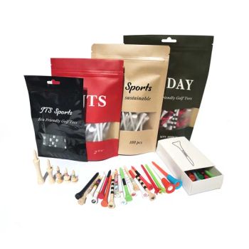 Golf Pegs Package Eco Friendly Colorful Bamboo Wooden Golf Tees - Xiamen JTS Sports Equipment Co., Ltd. - China