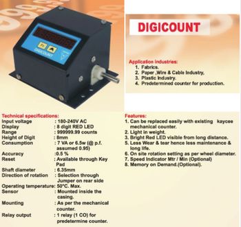 Heavy Duty Digital Counter Meter, Industrial Digital Counter Meter. - Jaypee Enterprise - India