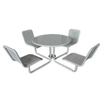 Hot Selling Galvanized Steel Dining Set Modern Outdoor Table & Chairs for Garden and Terrace - Guangzhou Panyu District Shawan Hongyi Metal Products Factory - China