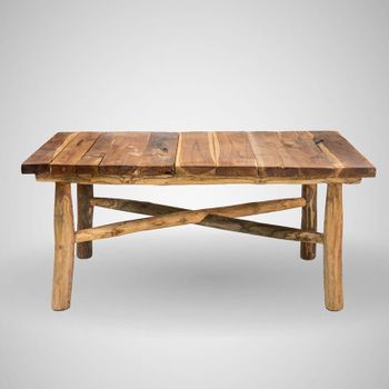 Cubig Coffee Table Teak Wood & Rustic Collection Size 90 Cm X 90 Cm X 70 Cm Price Range Start From $300/unit Production Capacity 90-100 - Cimba Bali Exportindo - Indonesia