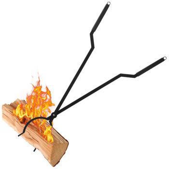 Fire Pit Tools Long Fireplace Tools Campfire Accessories Fireplace Tong Log Grabber - Huizhou Haorui Hardware Technology Co., Ltd. - China