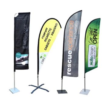 Custom Advertising Outdoor Flying Banner Teardrop Tear Drop Flags Beach Feather Flag - NATRUAL XIAMEN INDUSTRIAL LTD - China