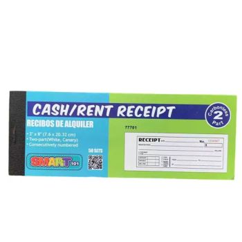 Custom Logo Receipt Books Duplicate Carbonless NCR Paper Cash Rent Receipt 2*5osets Wrap Around Board - Jinlong Printing (suzhou) Co., Ltd. - China