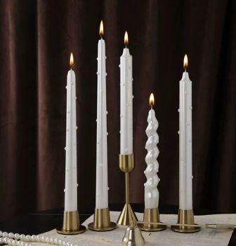 Wholesale Smokeless Pearl Wedding Party Home Decor and Gift Aromatherapy Taper Candles Elegant Long Stick Candles - Baoding Be-Ladies Home Products Co., Ltd. - China