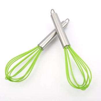Egg Tools Egg Beaters Novelty Silicone Egg Whisk Weight 79g MOQ 1500PCS Origin China Style Non-Stick Model NO. CY-085 HS Code 3924100000 - YONGKANG HOMESHINE SILICONE PRODUCTS CO., LTD. - China