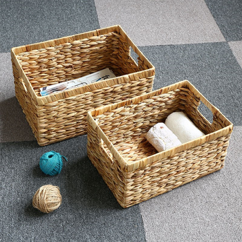 Wholesale handicrafts woven water hyacinth other storage collapsible laundry baskets for export in bulk - TRUNG HOA BAMBOO RATTAN & ART EXPORT IMPORT COMPANY LIMITED - Vietnam