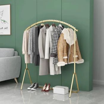 Simple Custom Removable Metal Gold Clothing Display Stands Garment Home Coat Racks - Foshan Ulink Furniture Limited - China