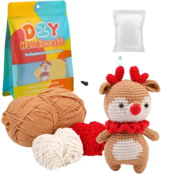 Handmade Crochet Material Bag with Animal Design DIY Cross-Border Sewing & Weaving Toys - Ningbo Hardwork Art & Craft Co., Ltd. - China
