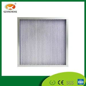 Commercial Aluminium Deep Pleat H13 Air Conditioning System Trademark XC Efficiency H13 Type Panel Filter HS Code - Guangzhou Xincheng New Materials Co., Limited - China