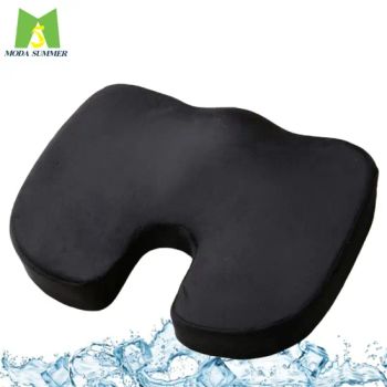 Custom Logo Ergonomic Relief Tail Vertebrae Pressure Breathable Mesh Cover Soft Memory Foam Orthopedic Coccyx Car Office Chair Seat Cushions - Dongguan Moda Summer Gifts Co., Ltd - China